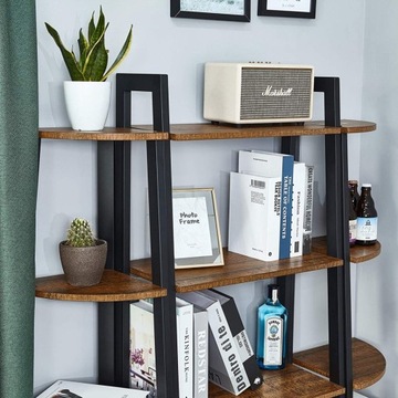 УГЛОВОЙ КНИЖНЫЙ ШКАФ ПОЛКИ ДЛЯ ШКАФА ЛОФТ МЕТАЛЛИЧЕСКИЙ КАРКАС ДЛЯ ГОСТИНОЙ СПАЛЬНИ