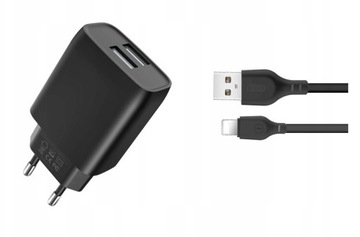 XO ładowarka sieciowa 2x USB 2,4A kabel Lightning