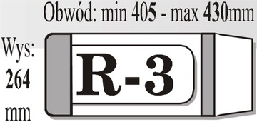 Okładka książkowa regulowana R-3 264 x 405-430mm