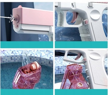ВОДЯНОЙ ПИСТОЛЕТ ЭЛЕКТРИЧЕСКИЙ ЦВЕТОК ДЛЯ ДЕТЕЙ ДИАПАЗОН ЗАРЯДКИ USB