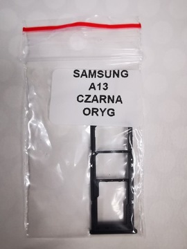 Uchwyt sim szufladka Samsung A13 4G A135 black