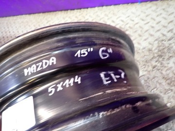 MAZDA 3 BK 6 GG GY 5 323 626 DISK OCELOVÝ 15 6J R15 5X114,3