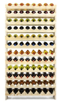 Regał na wino MODUŁOWY RW10 drewno 08x12 półka