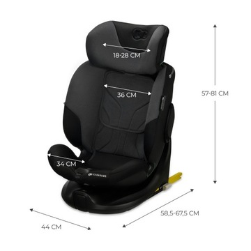 Автокресло i-Size 40–150 см, 036 кг, поворотное ISOFIX I-FIX Kinderkraft