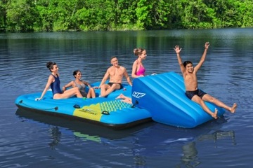 HYDRO-Force Island + Горка 376х311см BESTWAY