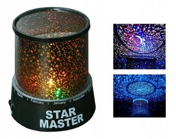 LAMPKA NOCNA STAR MASTER PROJEKTOR GWIAZD LAMPA