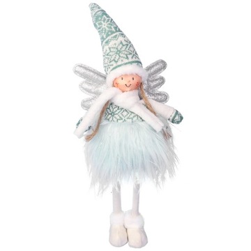 ANIOŁ STOJACY 54 cm ZIELONY LED DEKORACJA OZDOBA NA ŚWIĘTA