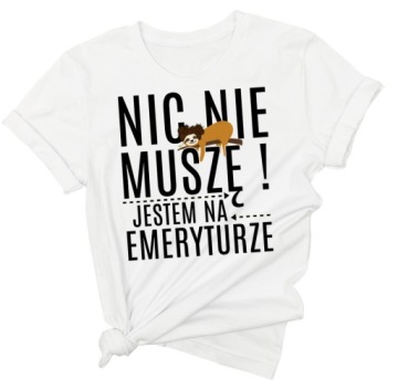 Koszulka dla emerytki T-SHIRT NA EMERYTURĘ 5XL