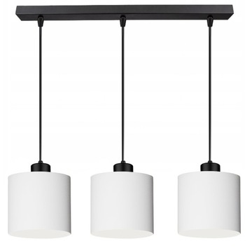 LAMPA WISZĄCA SUFITOWA LW-3PC LED, E27 , ABAŻUR