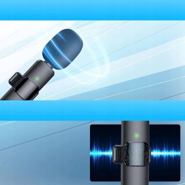 Беспроводной микрофон мини -микрофон из 2 микрофонов K15 Double