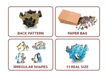 Деревянный пазл «Волшебная рыбка» 250 деталей