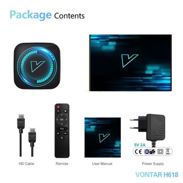 ТВ-приставка VONTAR H618 Android12 Allwinner H618 BT4.0 Dual Wi-Fi