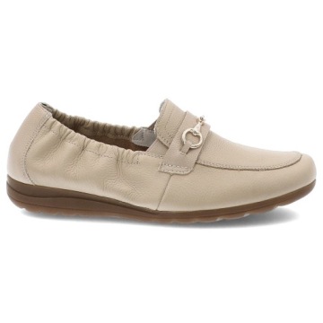 Бежевые модные женские мокасины Rieker