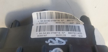 AIR NÁDRŽ ULOŽENÍ VZDUCHOVÁ ŘIDIČE PEUGEOT 208 2008 308 T9 98072114ZD
