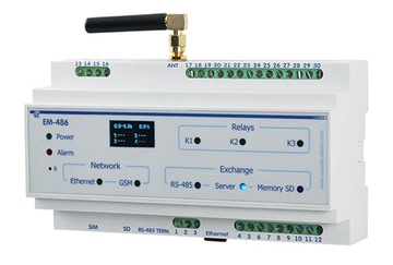 EM-486 STEROWNIK INTERFEJSU RS-485 KONWERTER SMS