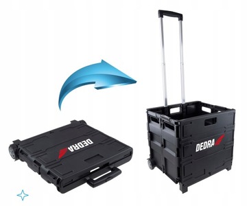 DEDRA WÓZEK SKŁADANY SKRZYNKA 43*38*41,5MM N1000