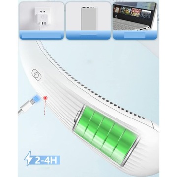 ПОРТАТИВНЫЙ СПОРТИВНЫЙ ВЕНТИЛЯТОР ШЕЙНЫЙ ВЕНТИЛЯТОР USB МИНИ-ВЕНТИЛЯТОР 3000 МАЧ