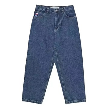 Haft graficzny Hip Hop Streetwear Big Boy Jeans Y2K spodnie workowate