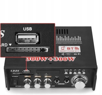 ЦИФРОВОЙ СТЕРЕО УСИЛИТЕЛЬ BLUETOOTH 600 ВТ ВЫСОКОГО КАЧЕСТВА