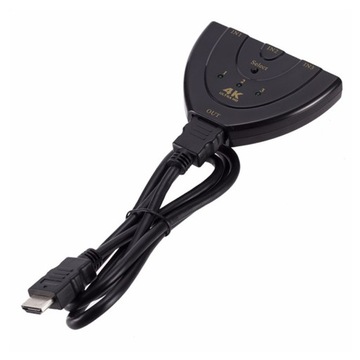 ПЕРЕКЛЮЧАТЕЛЬ HDMI ПЕРЕКЛЮЧАТЕЛЬ 3-в-1 РАЗДЕЛИТЕЛЬ FULL HD 4K