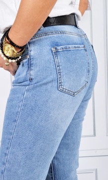 Spodnie Jeansy Plus size Jeansowe BOYFRIENDY 7/8