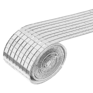 КЛЕЯ ЗЕРКАЛА ДЕКОРАТИВНАЯ НАСТЕННАЯ ПЛИТКА КВАДРАТНАЯ МОЗАИКА НАКЛЕЙКА НА НАСТЕНУ 1 РУЛОН