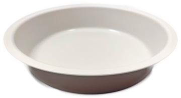 BLACHA OKRĄGŁA FORMA TŁOCZONA ŚR. 26CM CREME