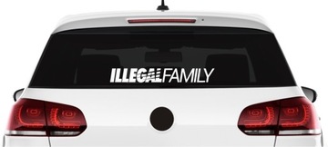 Naklejka na przednią tylnią szybę ILLEGAL FAMILY