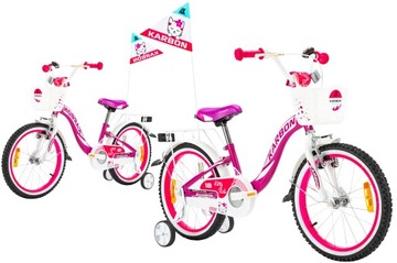 Детский велосипед KARBON KITTY 18 фиолетовый-белый 2022