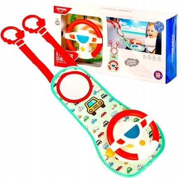 INTERAKTYWNA KIEROWNICA DLA DZIECKA DO SAMOCHODU SIEDZĄCEGO W FOTELIKU