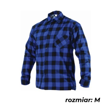 STALCO Koszula flanelowa SQUARE niebieska r. M