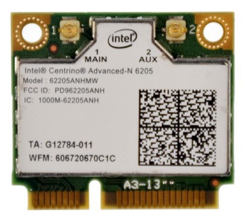 KARTA WIFI SIECIOWA Intel Advanced-N 6205 Dual Band 62205ANHMW