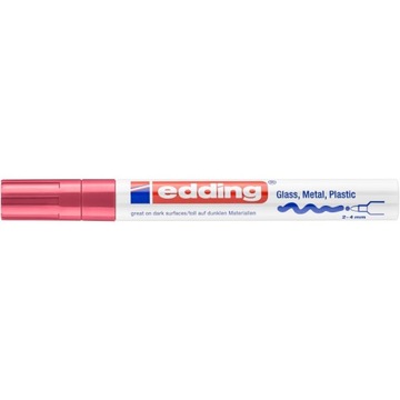 МАРКЕР EDDING PAINT MARKER RED, круглый наконечник, 2 шт.