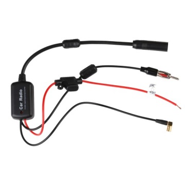 АВТОМОБИЛЬНЫЙ АНТЕНННЫЙ УСИЛИТЕЛЬ ДЛЯ AM FM РАДИО СИГНАЛА 12 В ДЛЯ АВТОМОБИЛЯ