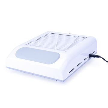 Пылесборник для ногтей, кассета, 80 Вт, 1 вентилятор, без мешка, белый