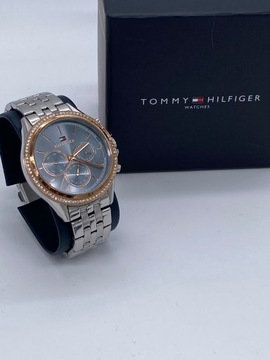 Oryginalny Zegarek Damski Srebrny na bransolecie Tommy Hilfiger Ari 1781976