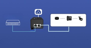 Инжектор 10/100/1000 Мбит/с, 60 Вт, 802.3bt/at/af PoE, преобразователь без PoE