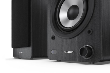 Полочные колонки Sharp CC-SS30BK, черные, 60 Вт, пульт дистанционного управления