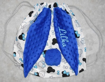 Сумка/рюкзак для обуви НАЗВАНИЕ ВЫШИВКИ Ушки кролика