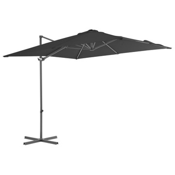 PARASOL WISZĄCY ZE STALOWYM SŁUPKIEM 250X250CM ANT