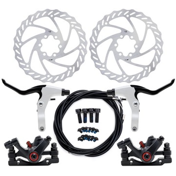 ZESTAW HAMULCÓW ROWEROWYCH YORBAY PRZEDNI TYLNY