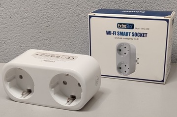 EXTRASTAR Smart Wi-Fi Control с двойной розеткой, таймером на 16 А