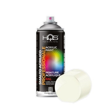 HQS SPRAY LAKIER UNIWERSALNY RAL 9010 BIAŁY POŁYSK 400ML