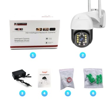 TUYA ВРАЩАЮЩАЯСЯ IP-КАМЕРА TUYA FULL HD WIFI КАМЕРА для улицы с интеллектуальным искусственным интеллектом