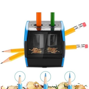 ЭЛЕКТРИЧЕСКИЕ ТОЧИЛКИ ДЛЯ КАРАНДАШЕЙ АВТОМАТИЧЕСКАЯ ТОЧИЛКА +6 ЛЕЗВИЙ В ПОДАРОК