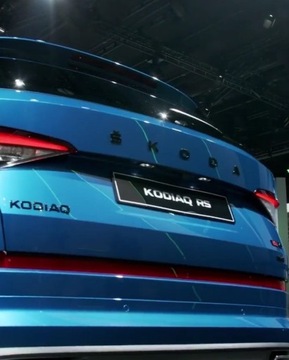 Черная эмблема с надписью SKODA KODIAQ OEM QUALITY*