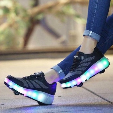 РОЛИКОВАЯ ОБУВЬ ОБУВЬ С РОЛИКАМИ РОЛИКОВАЯ ОБУВЬ LED роликовые коньки размеры 27-40