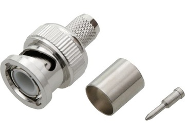 20 szt. Wtyk BNC 75ohm zaciskany RG6U