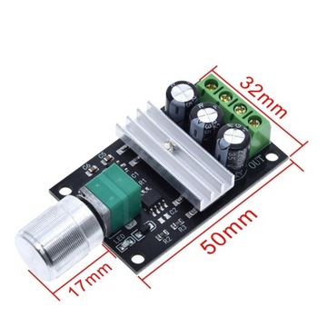 ШИМ-контроллер, регулятор скорости двигателя постоянного тока 6-28 В, 3 А, 12 В, 24 В, 80 Вт