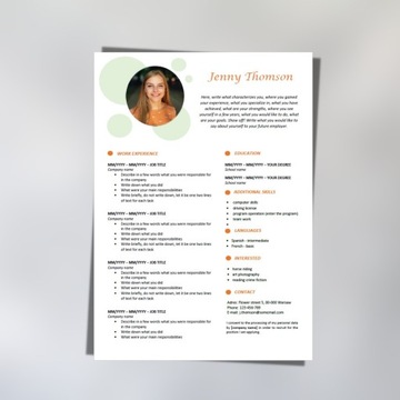 Набор 2/22/K CV + Сопроводительное письмо PL + ENG